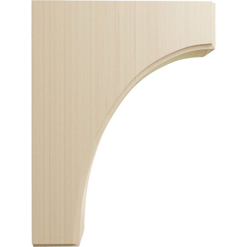 Ekena Millwork BKTW02X06X08CVRW Clarksville Wood Brackets, 1 3/4""W x 6""D x 8""H , Rubberwood - Image 3